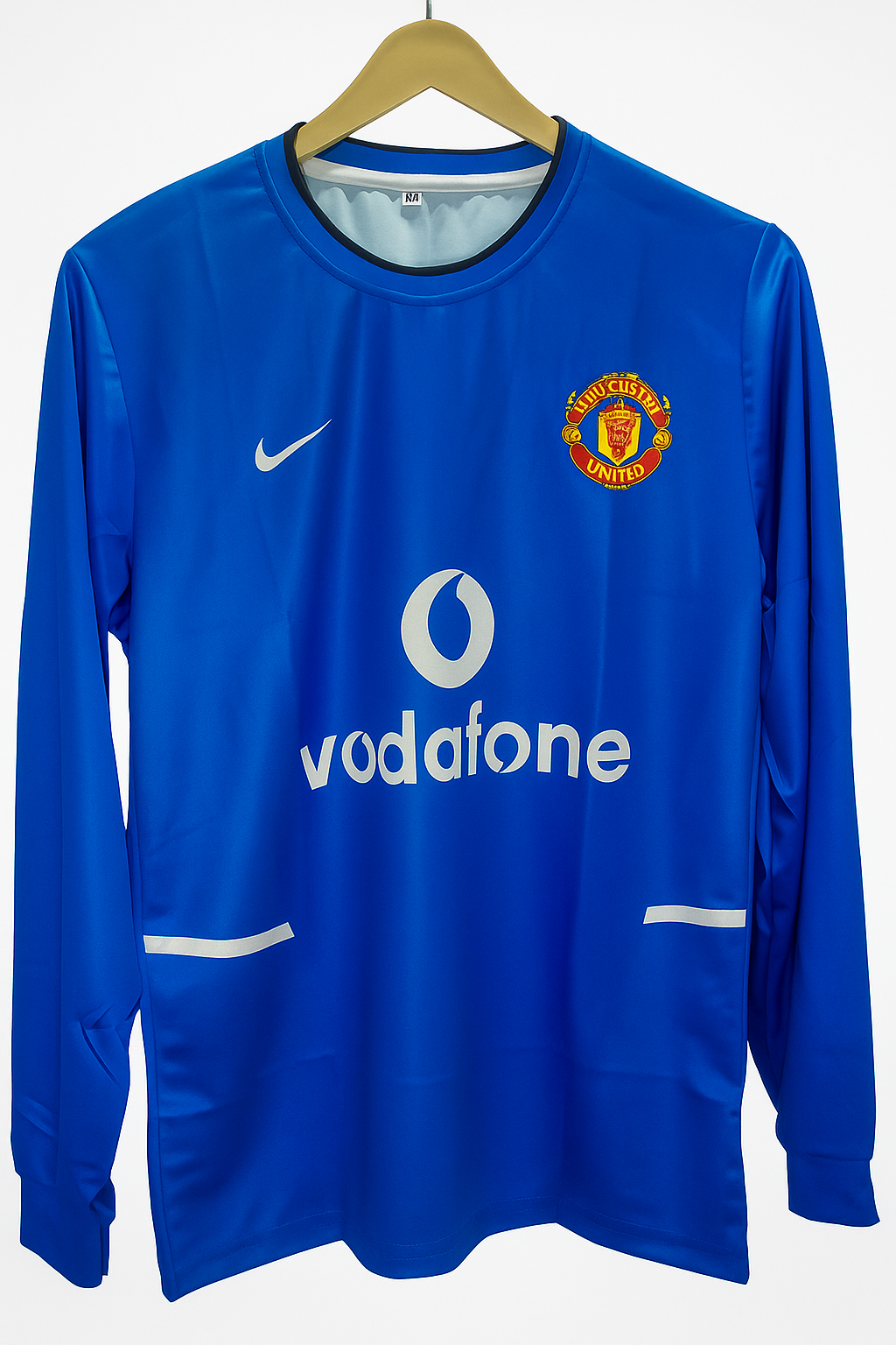 Manchester United Retro Blue Jersey | Classic Full-Sleeve Football Shirt for Everyday Style