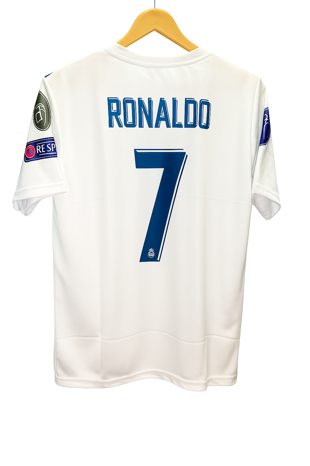 Real Madrid White Jersey 2018 Edition | Classic Home Kit for Fans & Streetwear Style ( Embroidery )