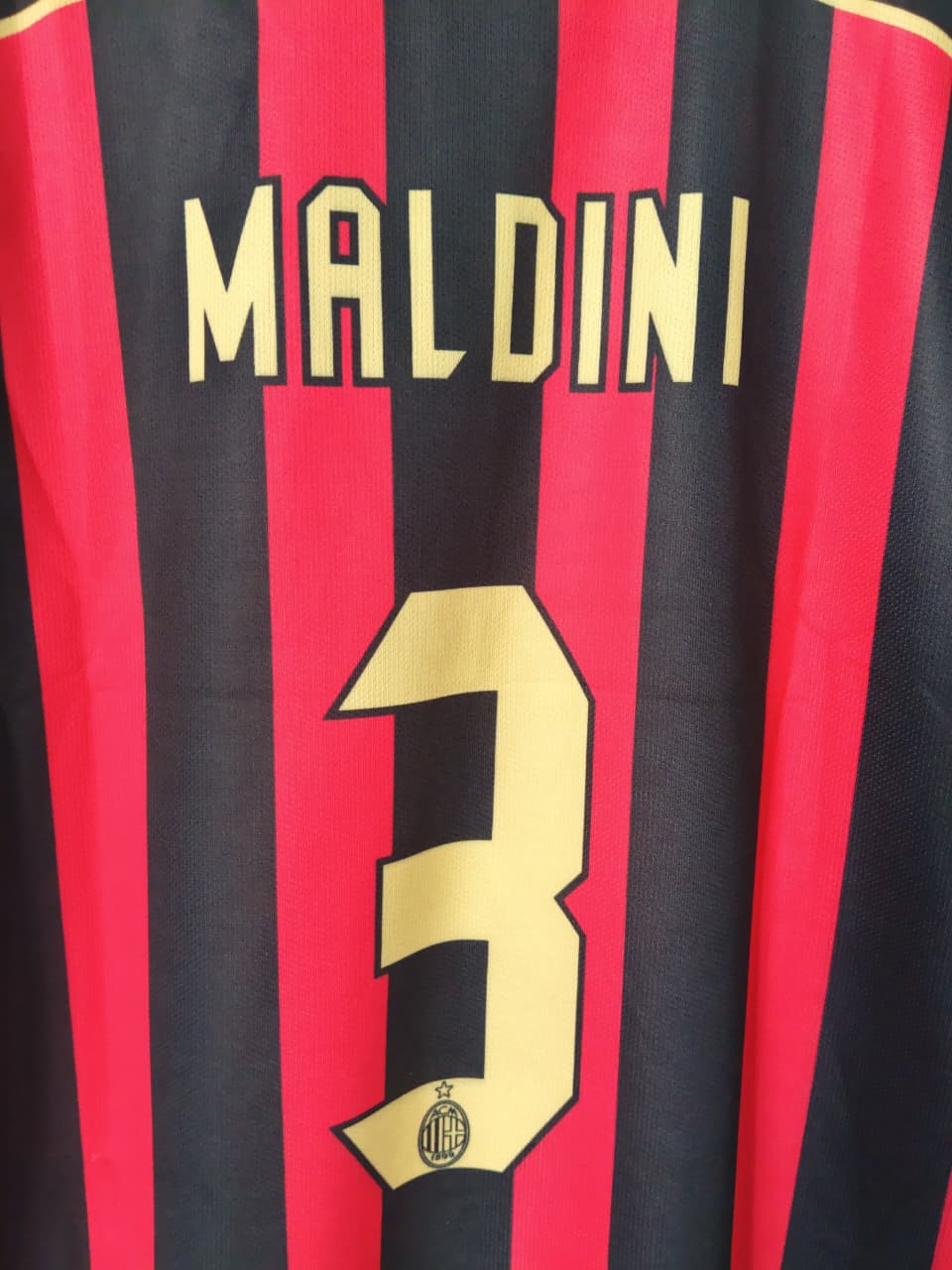 AC Milan Home Red & Black Stripes Fan Jersey - Inspired Late 2000s bwin Kit