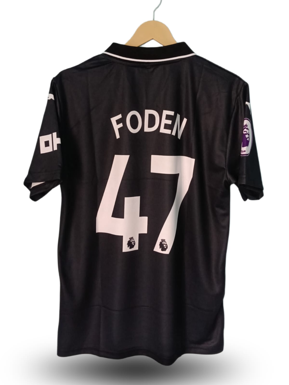 Man City Black/Grey Away Fan Jersey - Inspired Modern Kit with Etihad Airways Sponsor