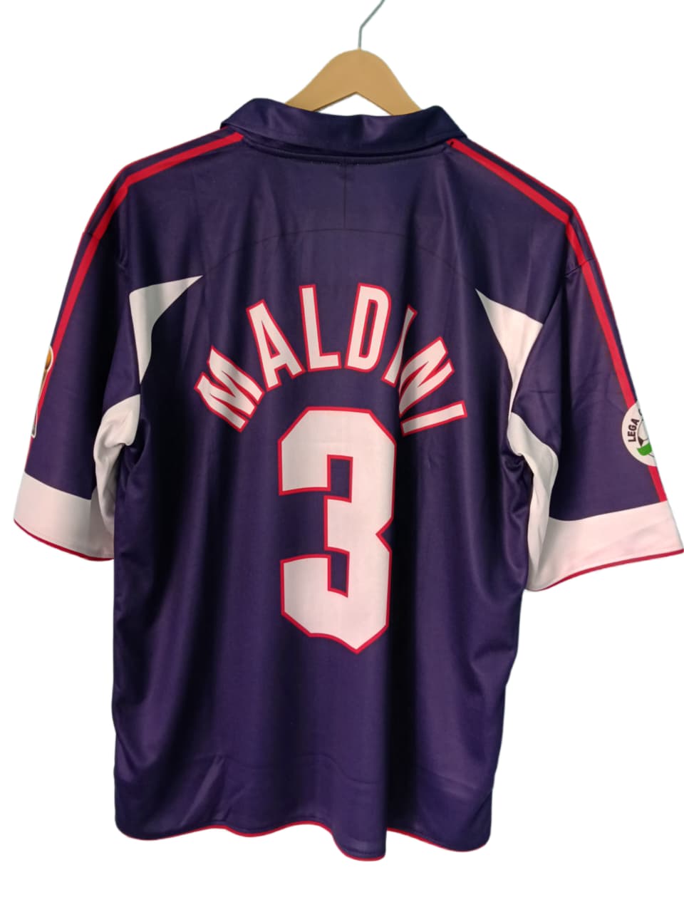 AC Milan Dark Blue Retro Fan Jersey - Inspired Opel Era Away Kit with Scudetto Badge