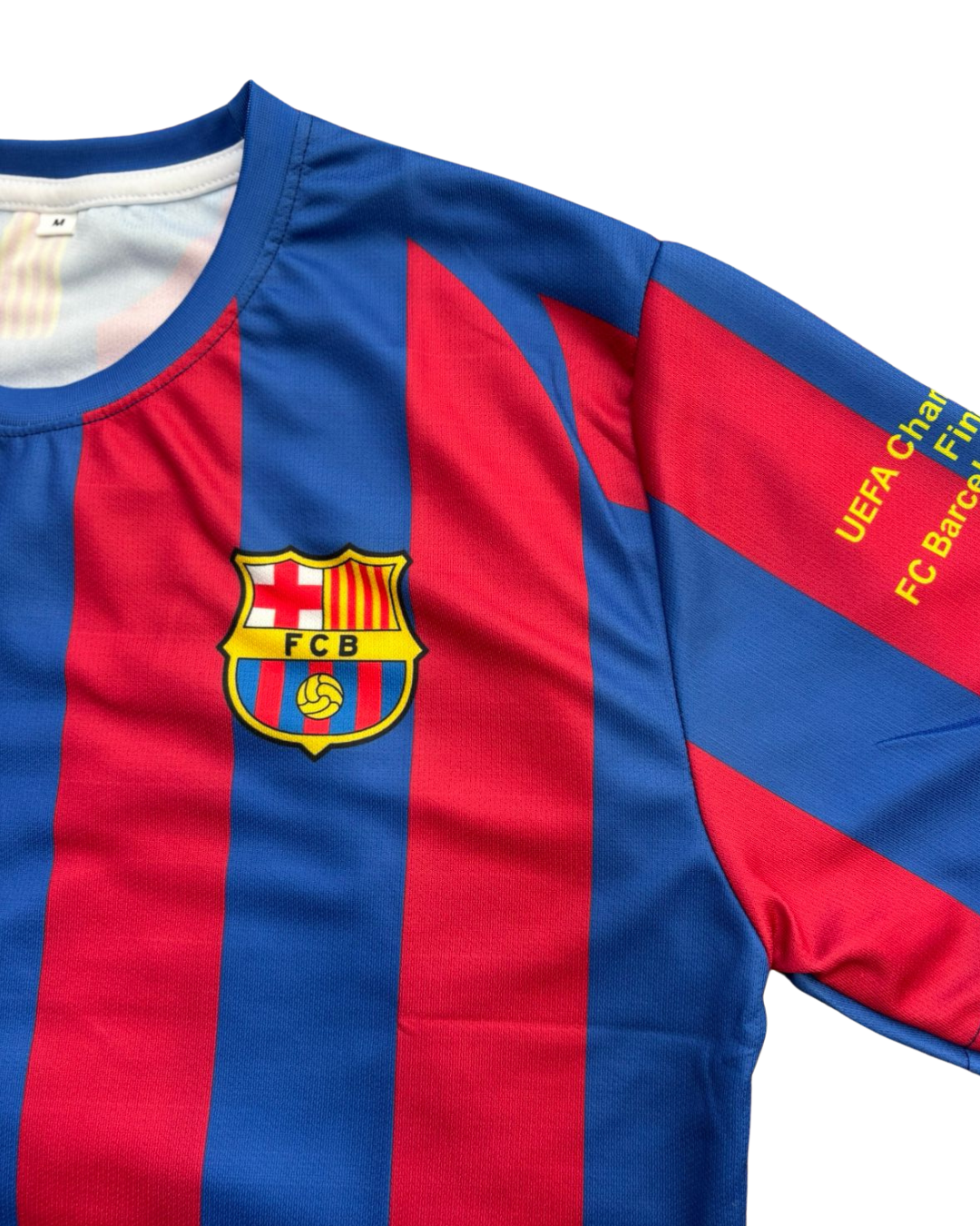 FC Barcelona Home Red/Blue Fan Jersey - Inspired 06 Champions League Final Kit