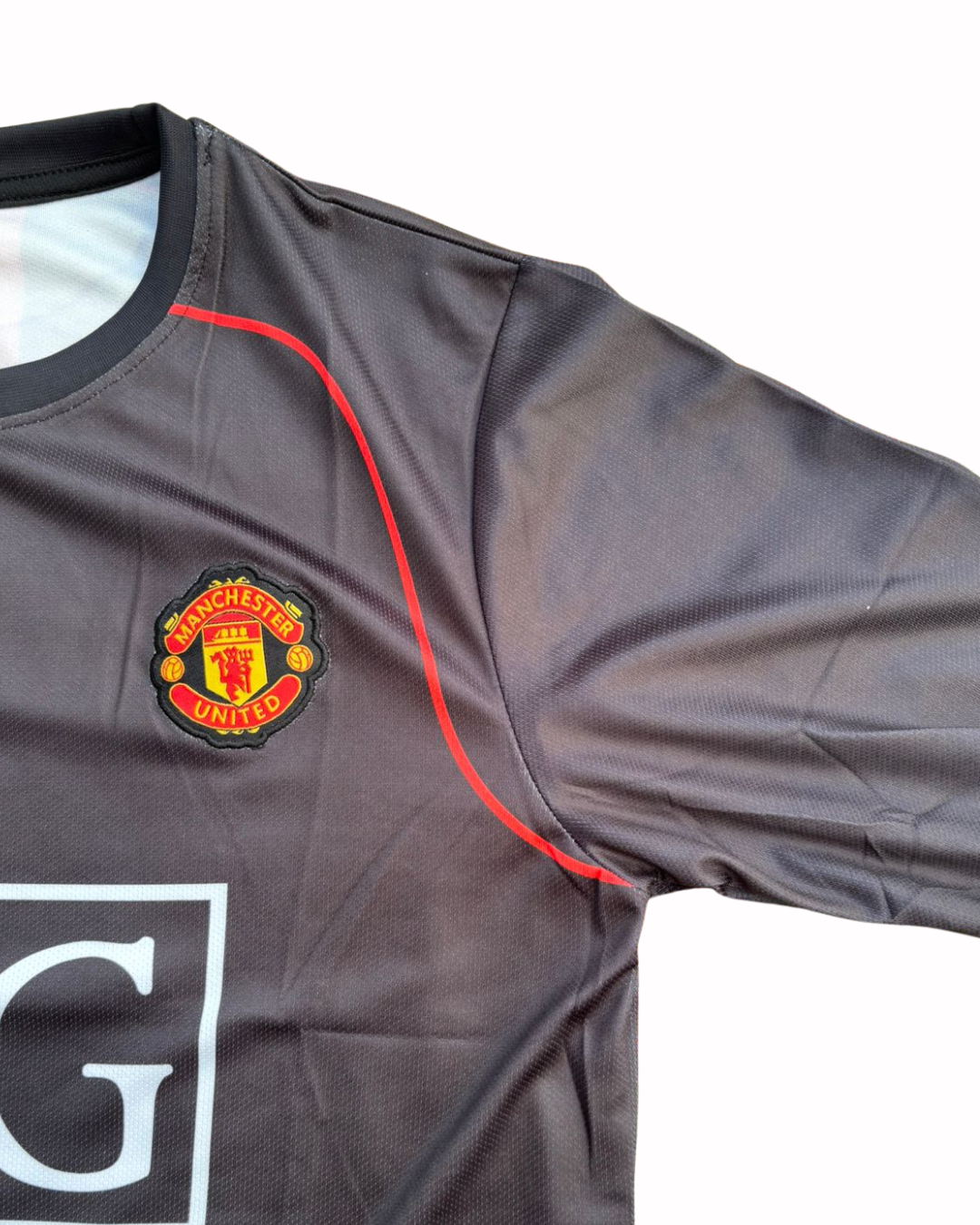 Man Utd Black Long Sleeve Fan Jersey