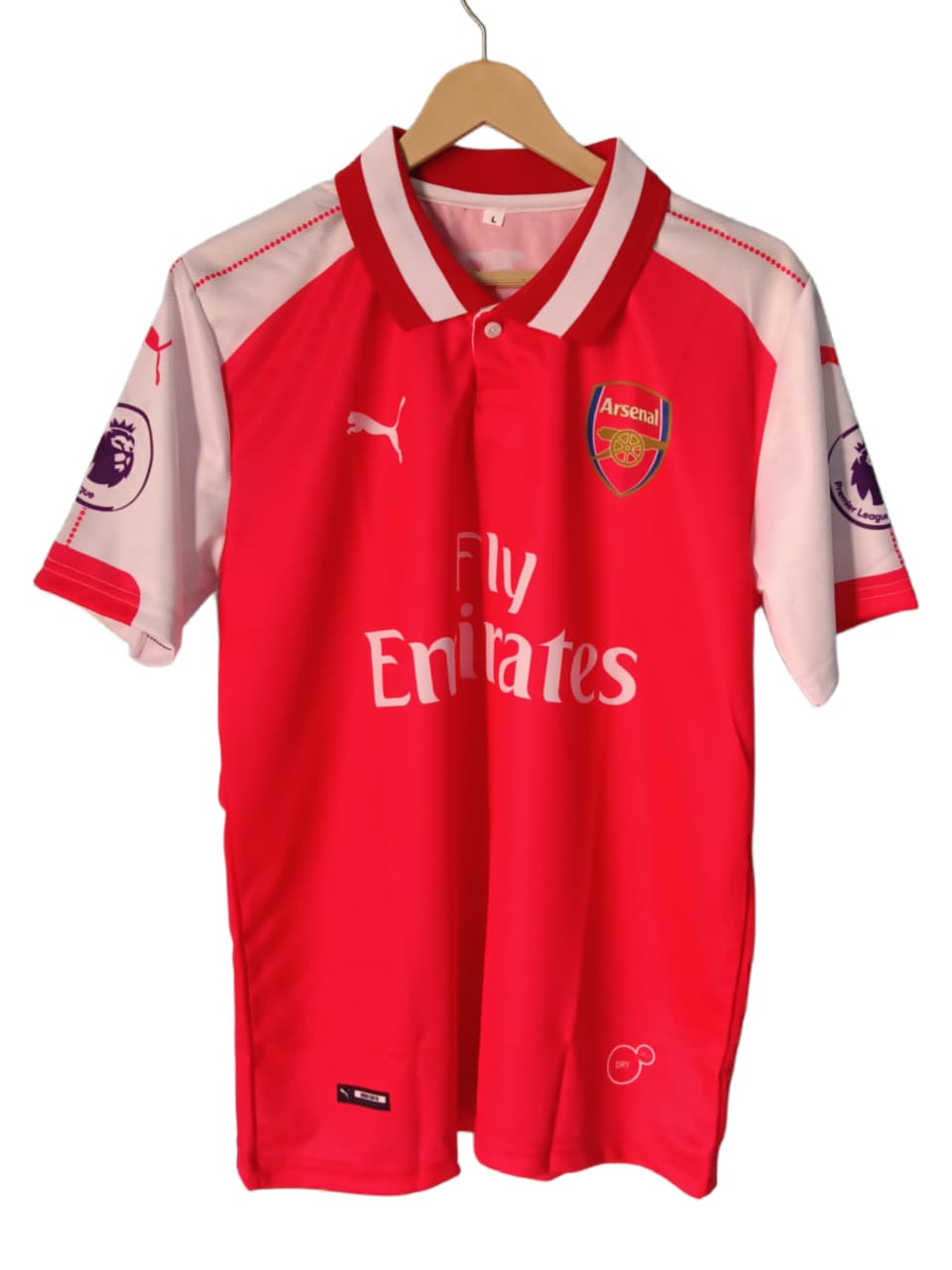 Arsenal Home Red & White Fan Jersey - Inspired Collared Fly Emirates Kit